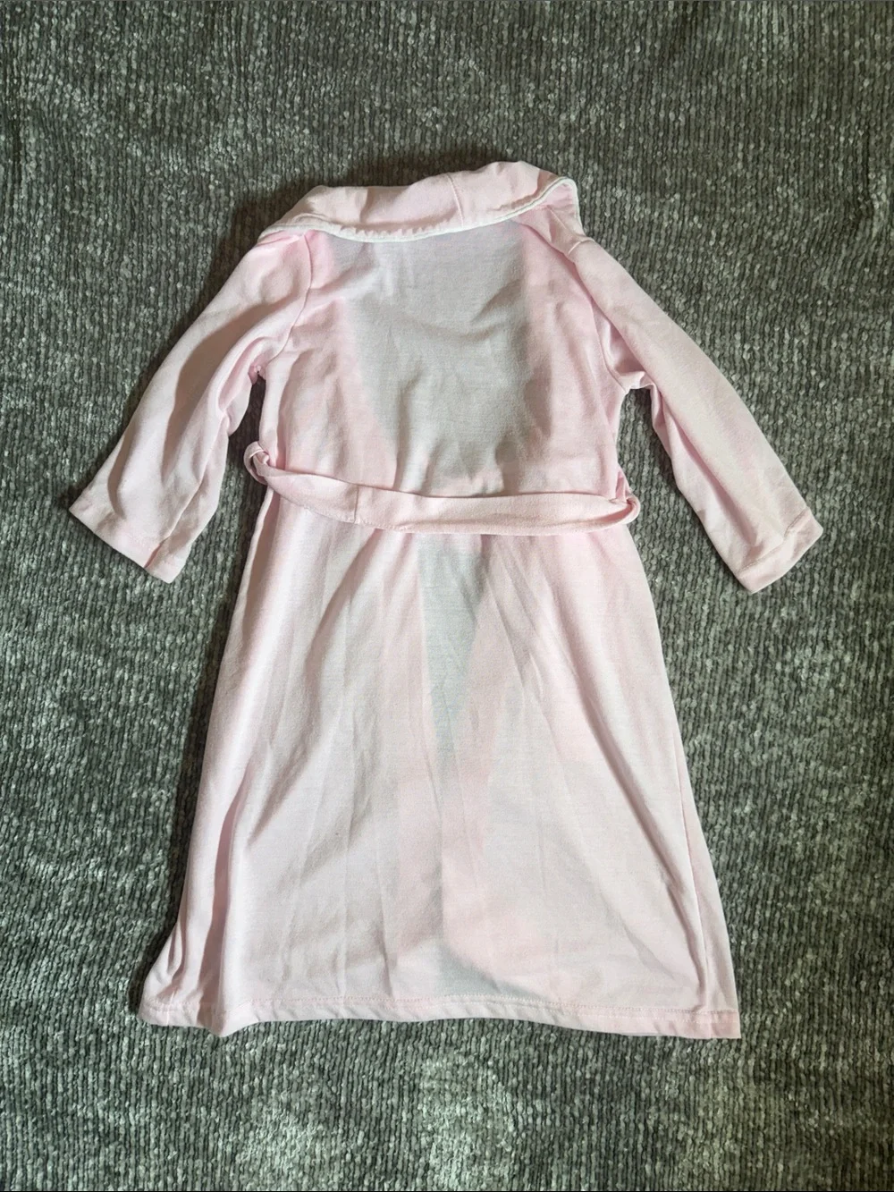 EUC gurls Laura dare light pink rosebud detail lightweight robe 2t